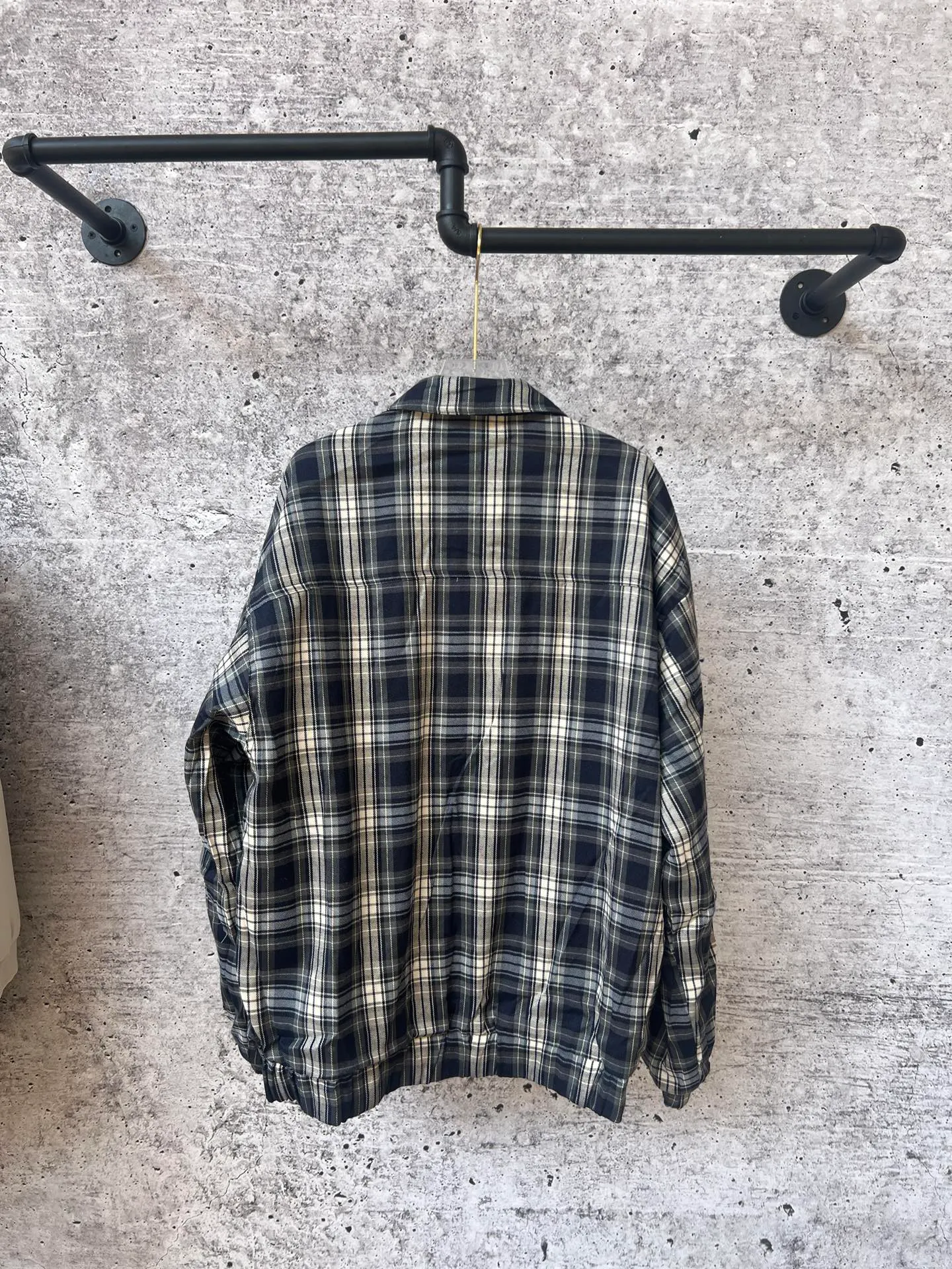 P390 Ralph Lauren autumn reversible jacket for men and women at the same price, reversible, one side is pure cotton woven, the inner plaid pattern, embroidery on both sides, and the craftsmanship details are restored